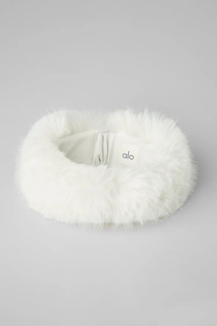 Faux Fur Wintersun Headband - Ivory | Alo Yoga