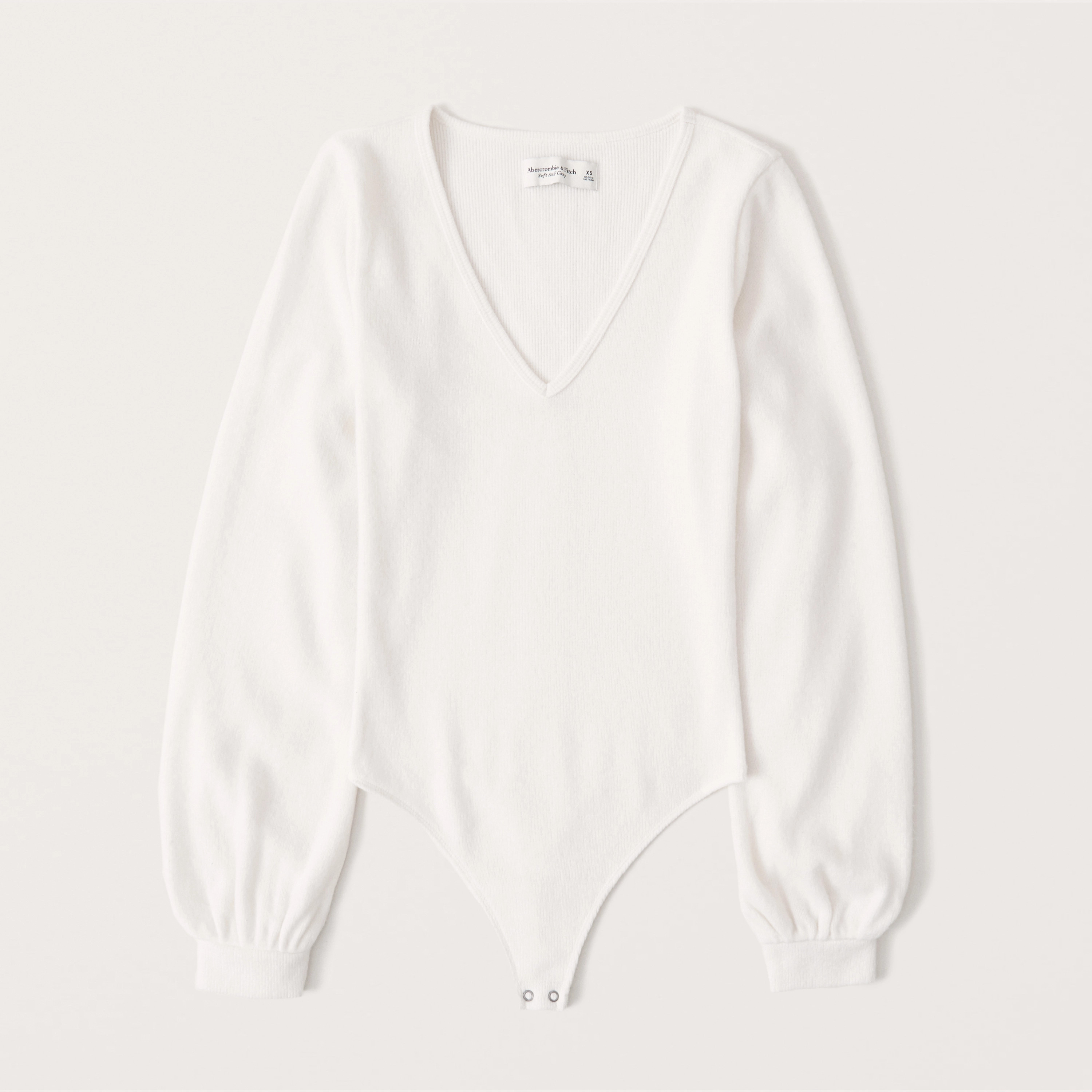 Cozy V-Neck Bodysuit | Abercrombie & Fitch (US)