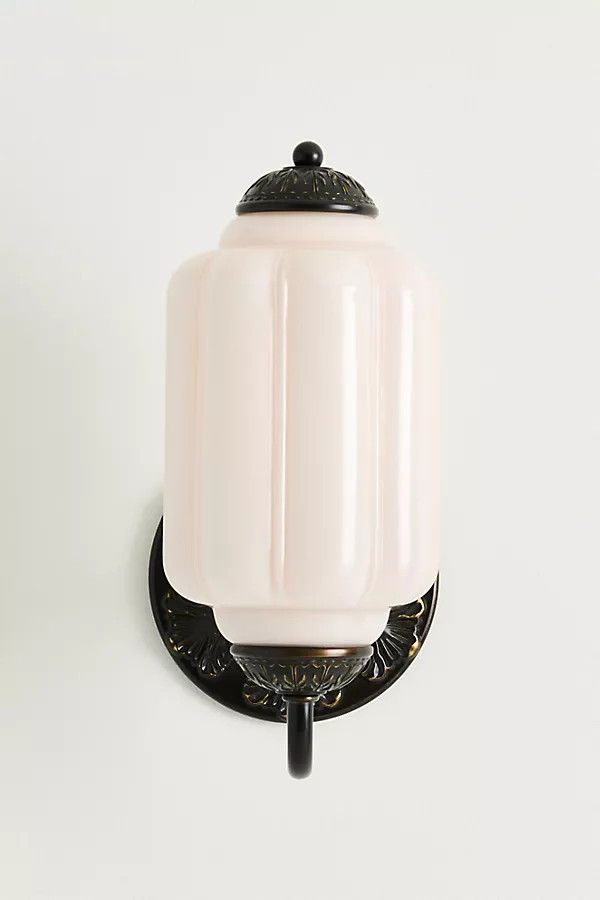 The Eloise Scallop Milk Glass Sconce Wall Light | Anthropologie (US)
