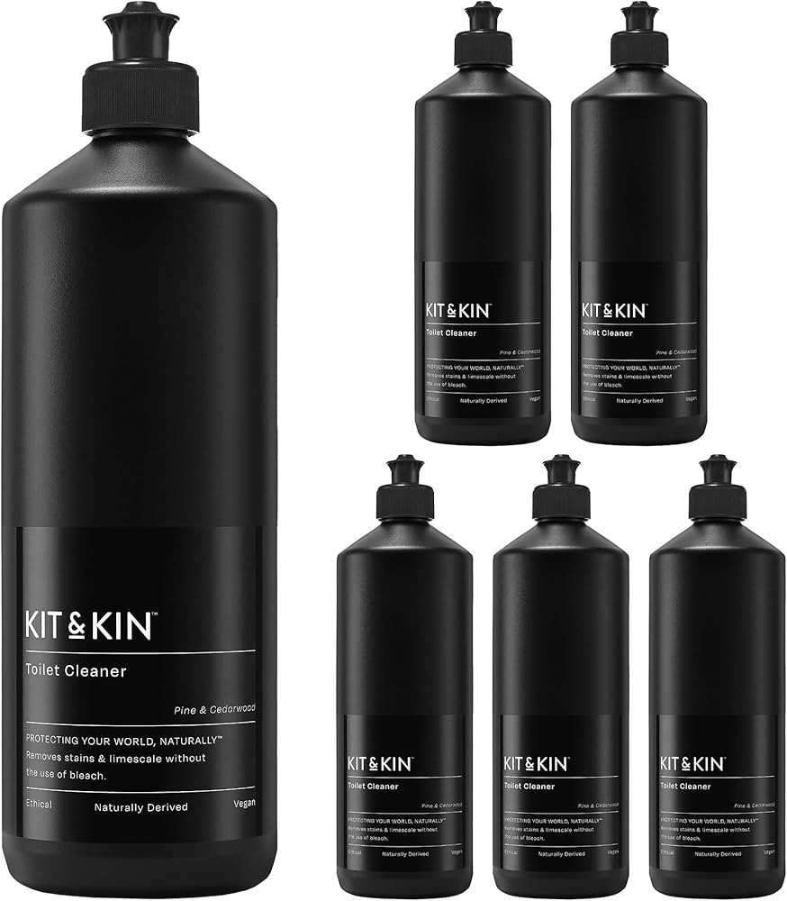 Kit & Kin Eco Toilet Cleaner 6 x 1L Bottles | Non-toxic Bleach Alternative | Removes Limescale an... | Amazon (UK)