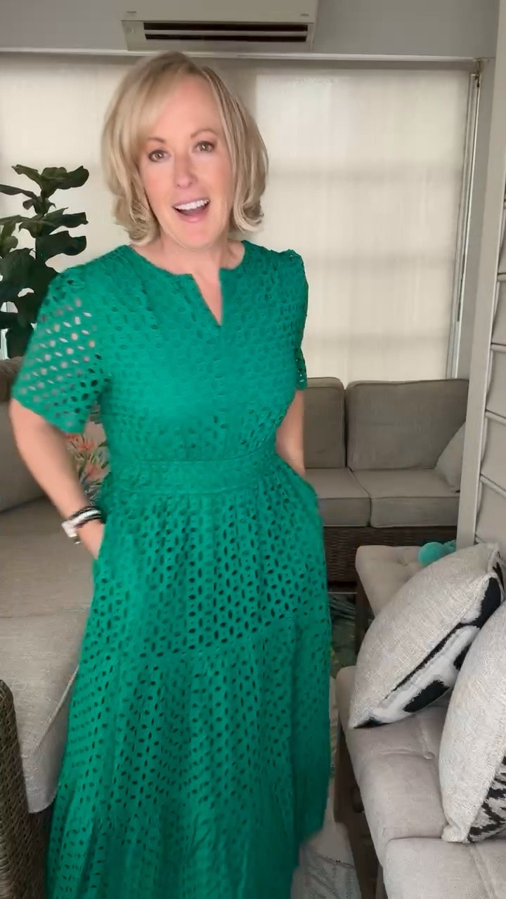 One of my favorite Amazon dresses! I love the eyelet detail and flattering fit so much that I own it in a few colors! I styled it with my new go-to Cole Haan leopard mules for a fun, polished look.

#LTKPetite #LTKSeasonal