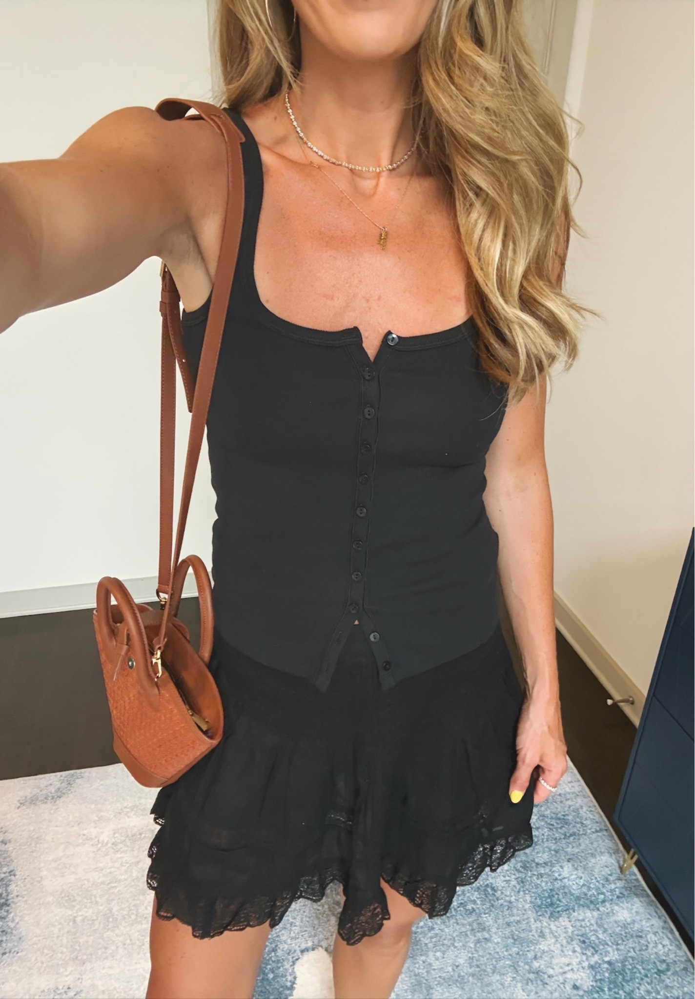My Nashville dinner OOTD! This top comes in a few colors, I linked them all. The skirt is actually a skort (which I love!) and it also comes in white. 🤍

#LTKootd #LTKmomlife #LTKgrwm