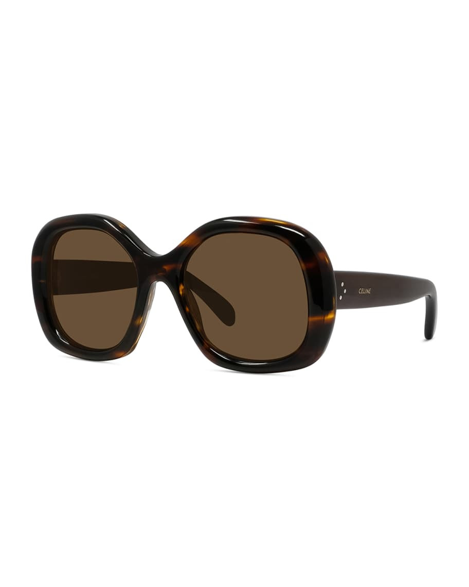 Celine Oversized Round Acetate Sunglasses | Neiman Marcus