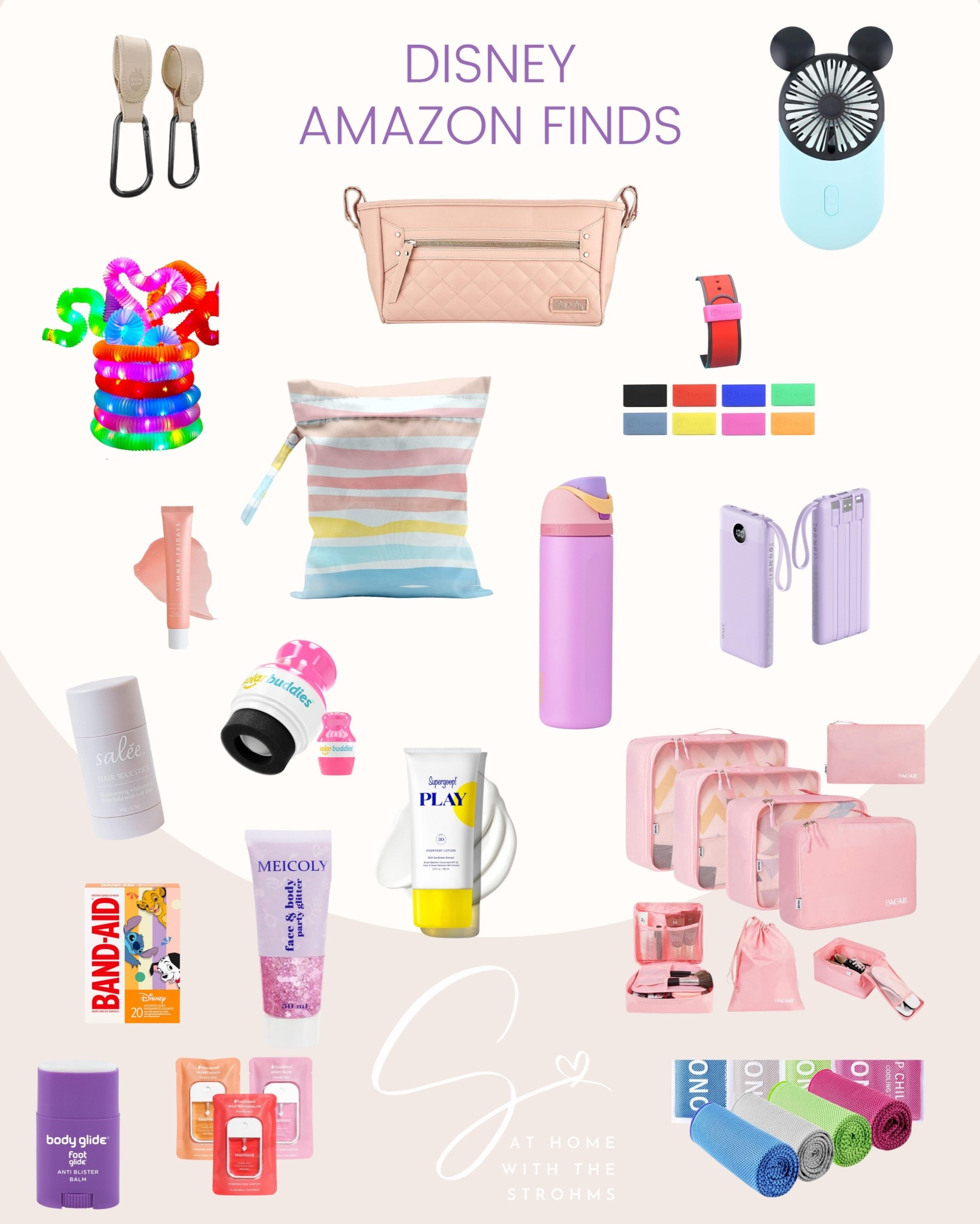 Disney park must-haves from Amazon 🏰 From portable fans and power banks to water bottles, packing cubes, stroller caddies, wet bags, and the best hair glitter + wax stick — these essentials keep you cool, organized, and ready for the day. Don’t forget sunscreen and hand sanitizer! Everything’s linked to make prepping for your trip super easy ✈️☀️

#DisneyAmazonFinds #DisneyPackingList #ParkBagEssentials #AmazonFavorites #LTKtravel #DisneyMustHaves #DisneyWithKids #MomHacks

#LTKKids #LTKTravel #LTKFamily
