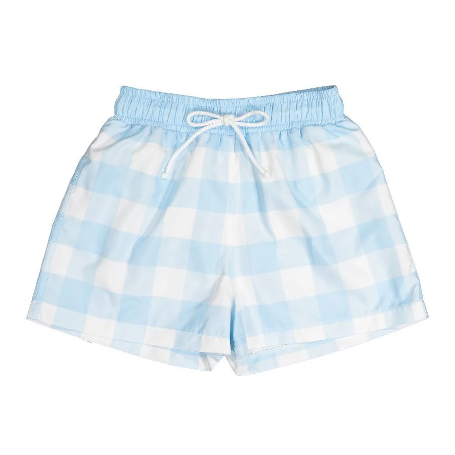 Sal & Pimenta Buffalo Check Swim Trunks | JoJo Mommy