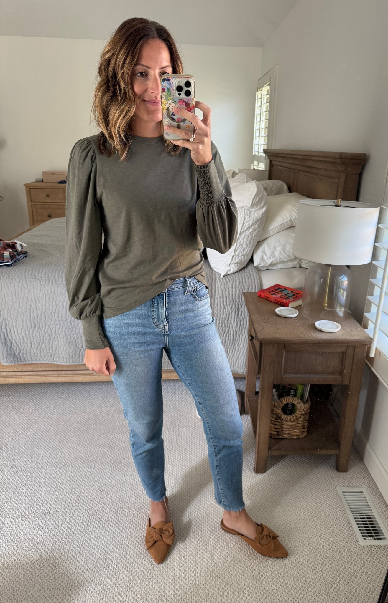 Another t-shirt but make it elevated! Wearing my true size. Wearing in the olive color but due to the sale this color appears sold out. I linked the other color I love as well as a similar style!

#LTKSaleAlert #LTKStyleTip