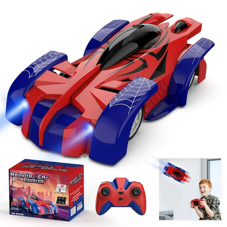 Wupuaait Spider-Man Edition RC Wall Climbing Stunt Car Toy, Perfect Xmas Gift, Suitable for 4-12 ... | Walmart (US)