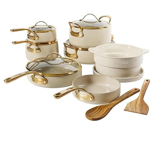 Bloomhouse - Two Time Oprah's Favorite Things Winner - 15 Piece Pots and Pans Heavy Duty Aluminum... | Amazon (US)