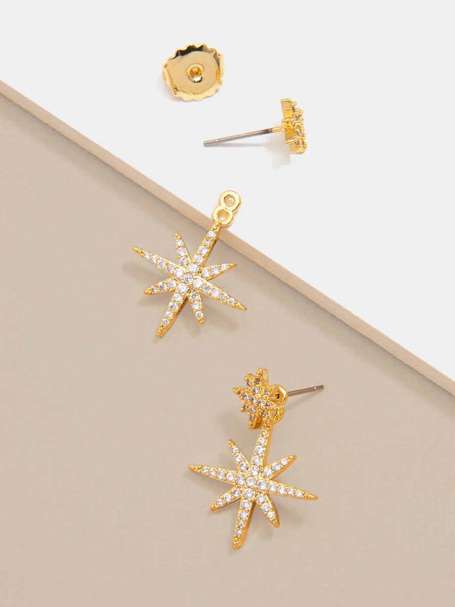 Madge Crystal Starburst Drop Earring | ZENZII