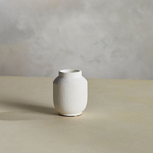 Matte Terracotta Vase, Wide Top Bud | Terrain