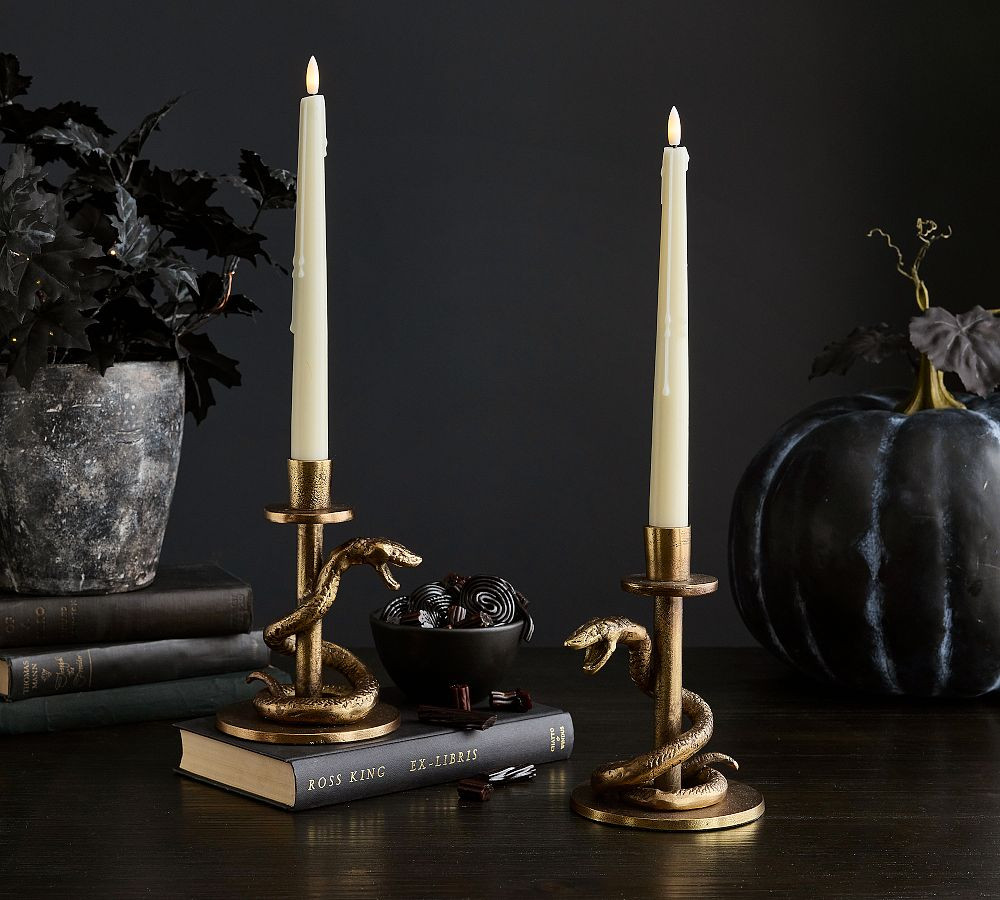 Brass Snake Candle Holder | Pottery Barn (US)