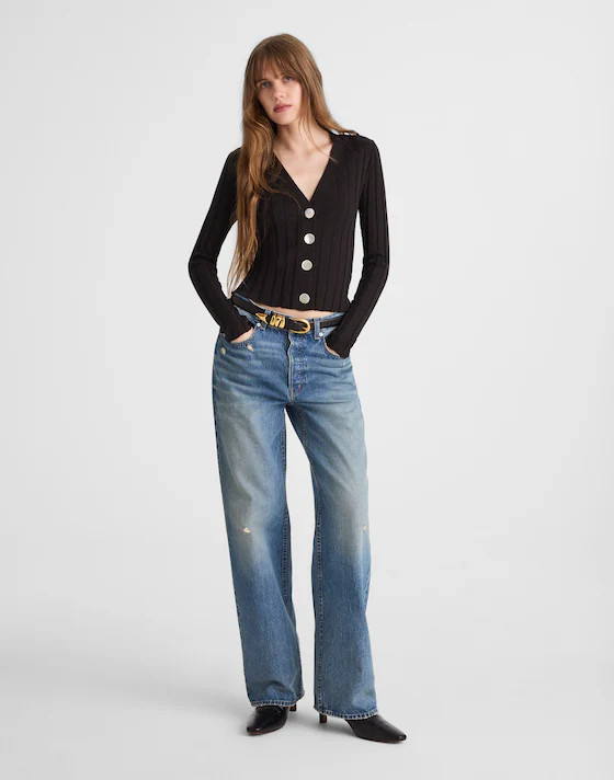 Ribbed V-Neck Cardigan | Madewell