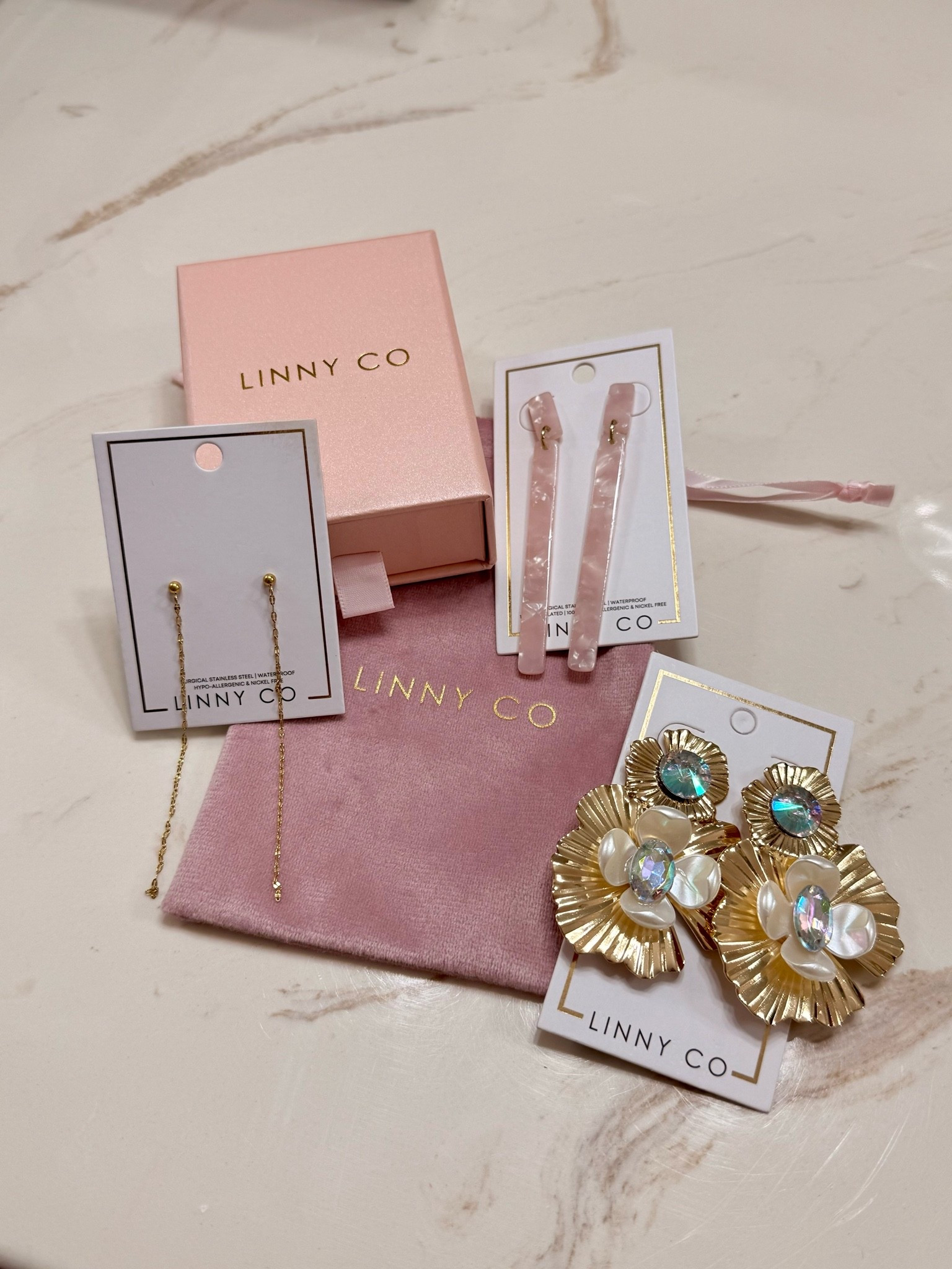 Still obsessing over these new earrings! They are ultra-light, tarnish free and from a female run company!! Get your new favorite earrings from them! @LINNY CO

#LTKootd #LTKgrwm #LTKBeauty