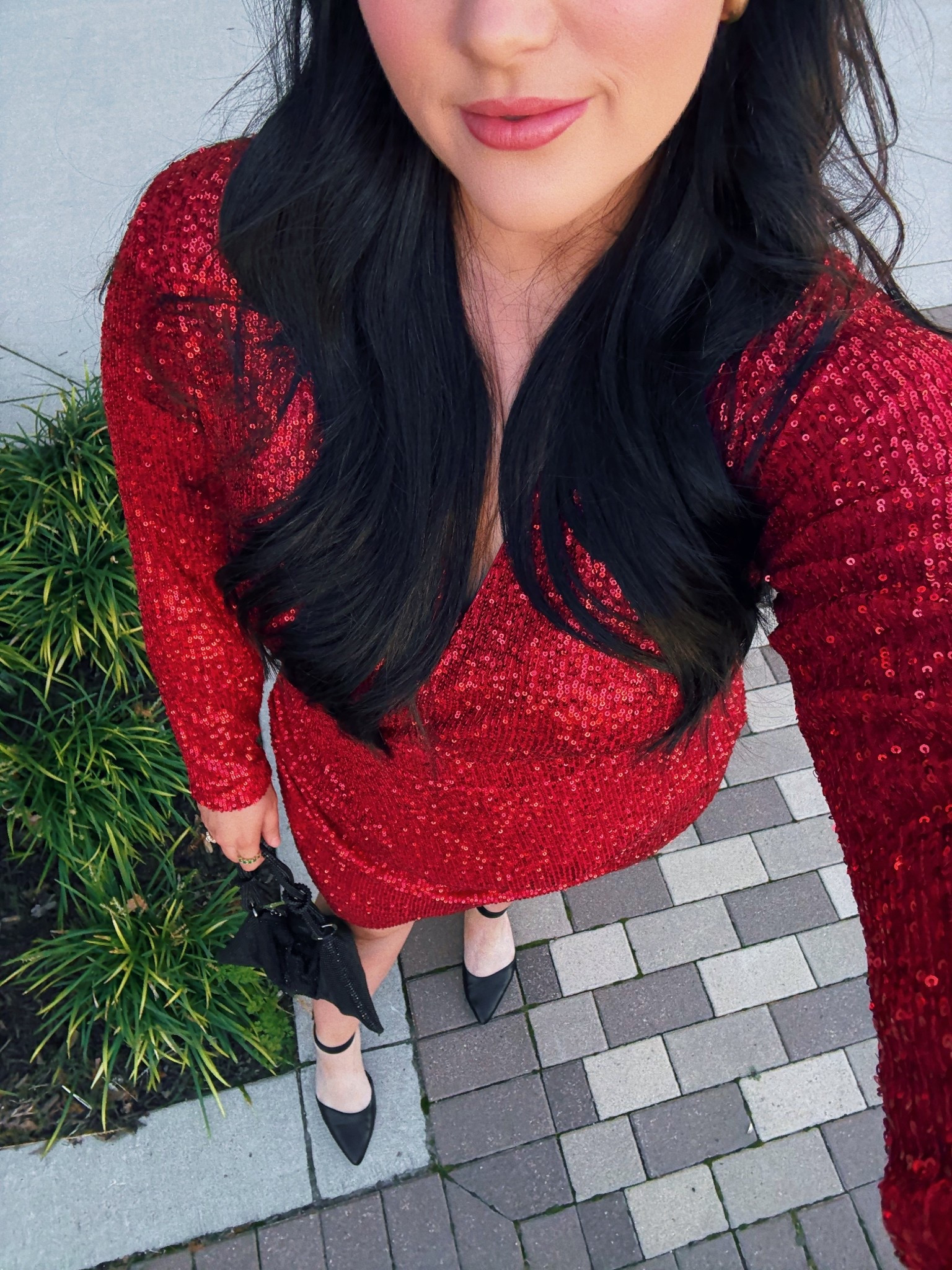 Super comfy & stretchy full sequin wrap dress in this amazing bold red! Wearing size 1

#LTKHoliday #LTKPlusSize #LTKMidsize