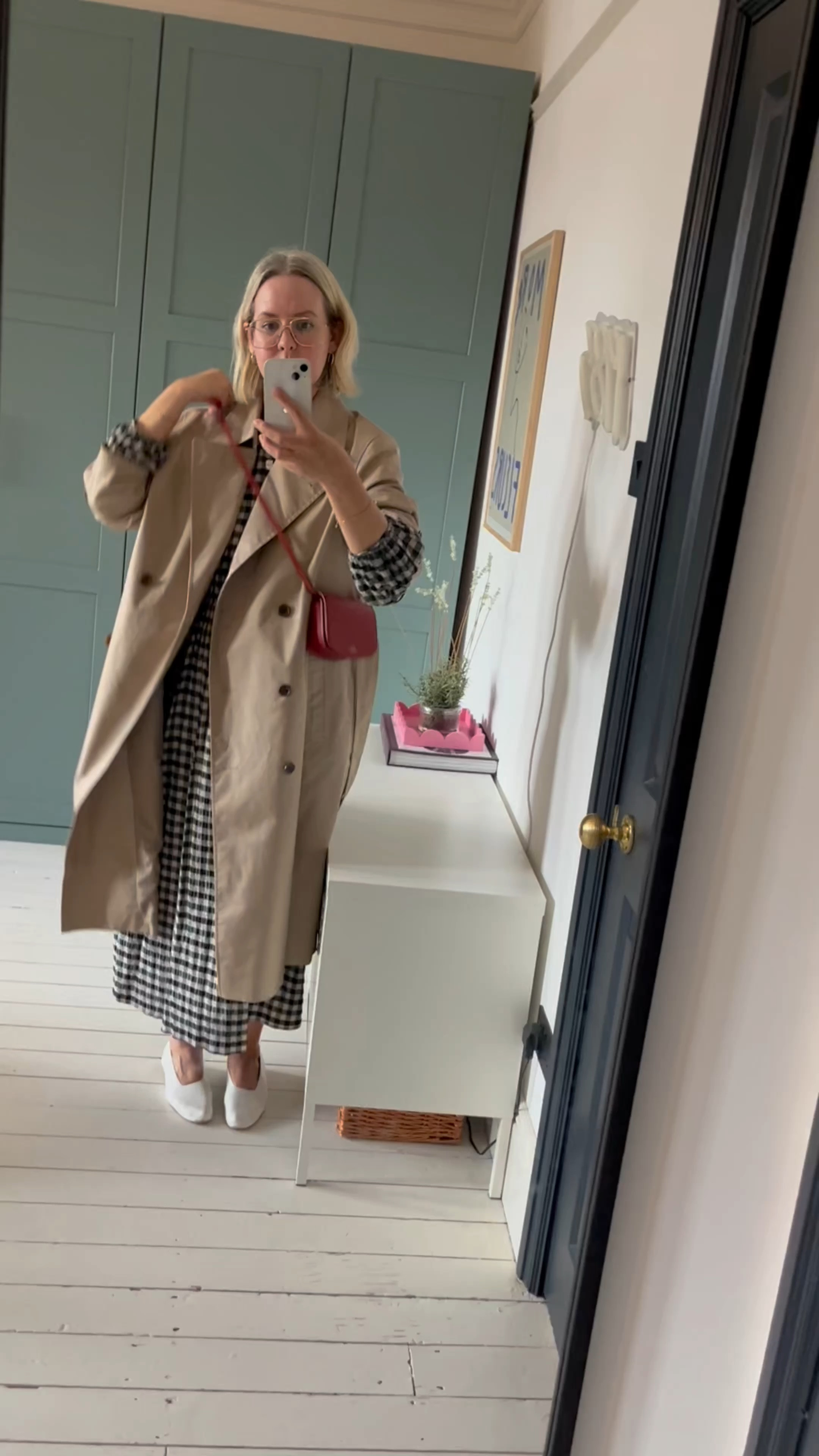 Trench coat, UNIQLO, Checked Dress, M&S, APC Bag, Vestiaire Collective, Clogs, OFFICE

#LTKSeasonal #LTKeurope #LTKstyletip