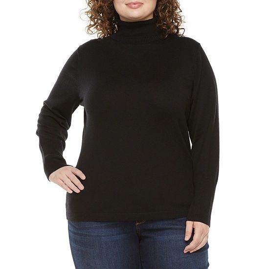 Worthington Womens Long Sleeve Turtleneck Sweater - Plus | JCPenney