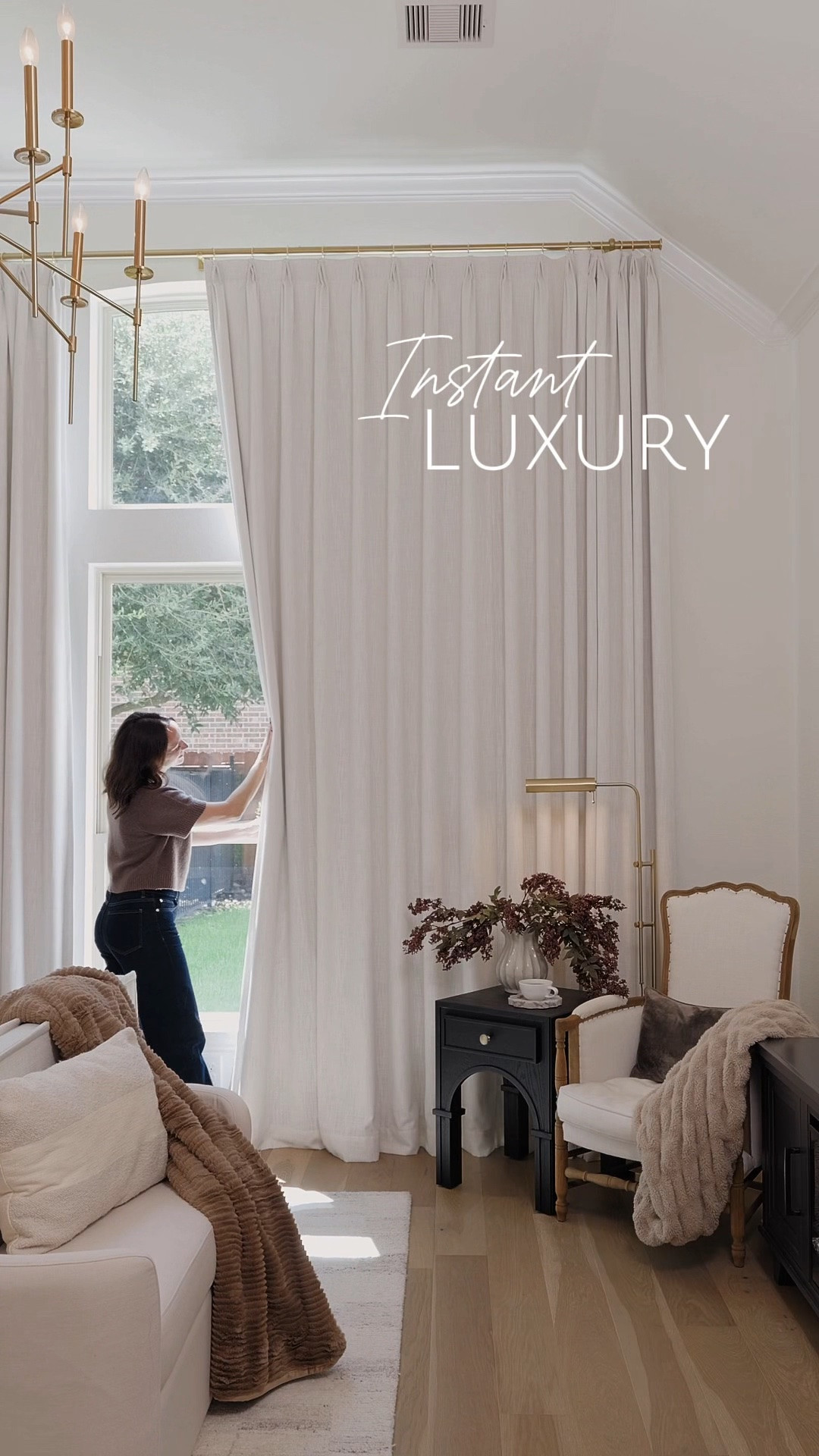 The detail that makes everything feel finished 🤍

Our custom linen drapes from TwoPages completely transformed this space. Soft, tailored, and just enough texture to warm up the room. I went with a full wall of curtains to elongate the ceilings and create that DESIGNER feel even with an unconventional window and ceiling angle. It is one of those upgrades that looks high end but is actually so simple to achieve.

My EXACT order details:
Color: Ivory White 1908-2
Hanging Header Style (Hooks included): Triple Tailor Pleat
Single Panel Width (inch): 80
Single Panel Length (inch): 131
Lining Type: Blackout Thermal, Shading Rate 100%, 250 gsm microfiber 3-pass coated white
Matching Tieback (3x18 Inches): No Need
Body Memory Shaped for Triple Tailor Pleat: No need just as normal


Linked below & use my CODE:

KARINTENTORI, for 22% off sitewide

@TWOPAGES 

#bedroominspo #windowcoverings #customdrapery #homestyling #interiorinspo #luxuryhome #moderninterior #neutraldecor #designhack #homeinspo #curtains #drapes

#LTKHome