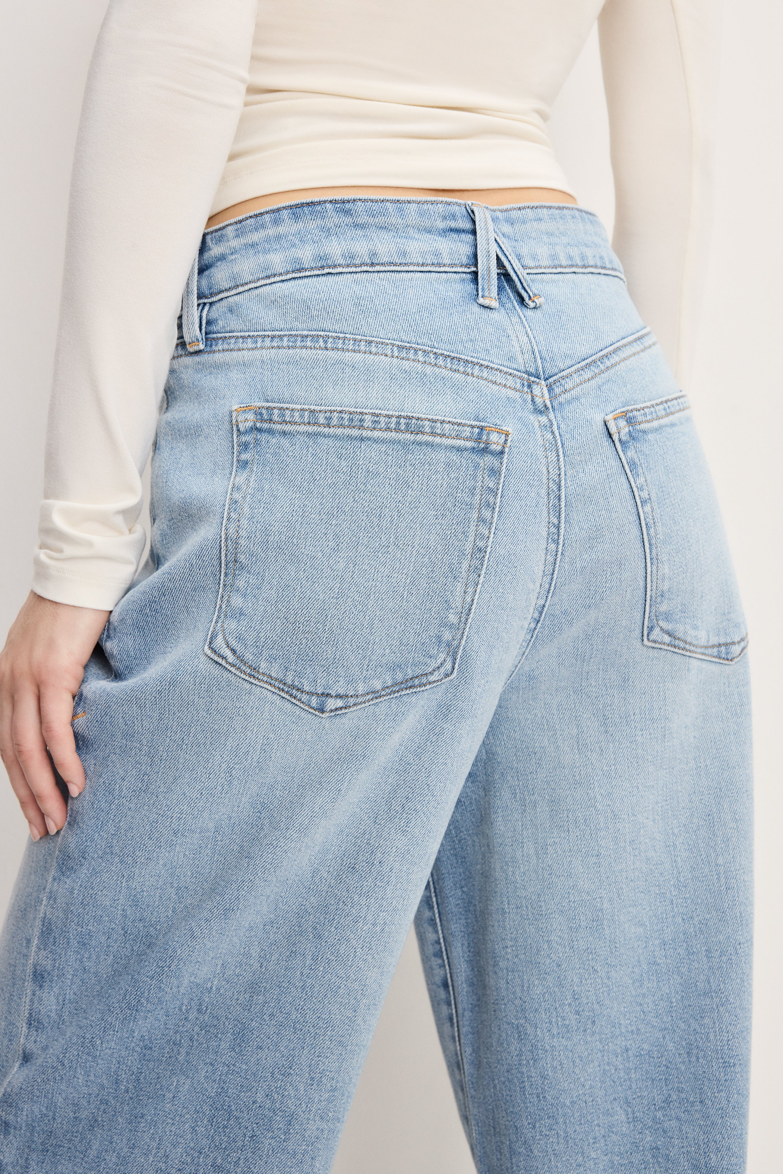 GOOD EASE RELAXED JEANS | INDIGO575 | Good American