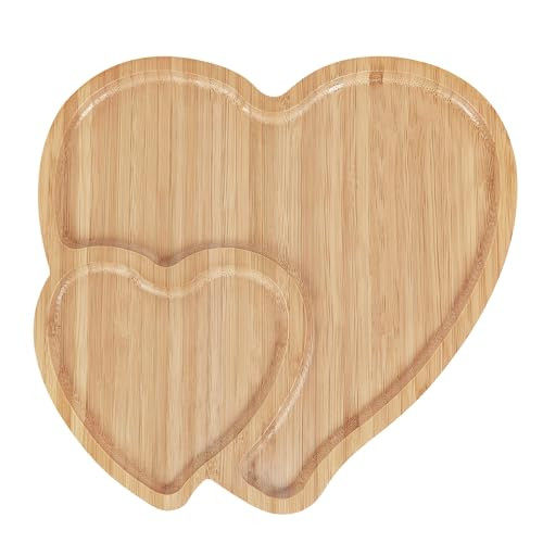 Heart Shaped Charcuterie Board - Heart Tray Serving Platter Valentines Charcuterie Board Cheese Board for Valentine's Day Decor Kitchen Accessories 10.6" L x 10.6" W | Amazon (US)