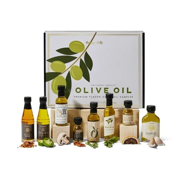 Thoughtfully Gourmet, Olive Oil Gift Set, Flavors Include Smoky Bacon, Mushroom, Oregano and More... | Walmart (US)