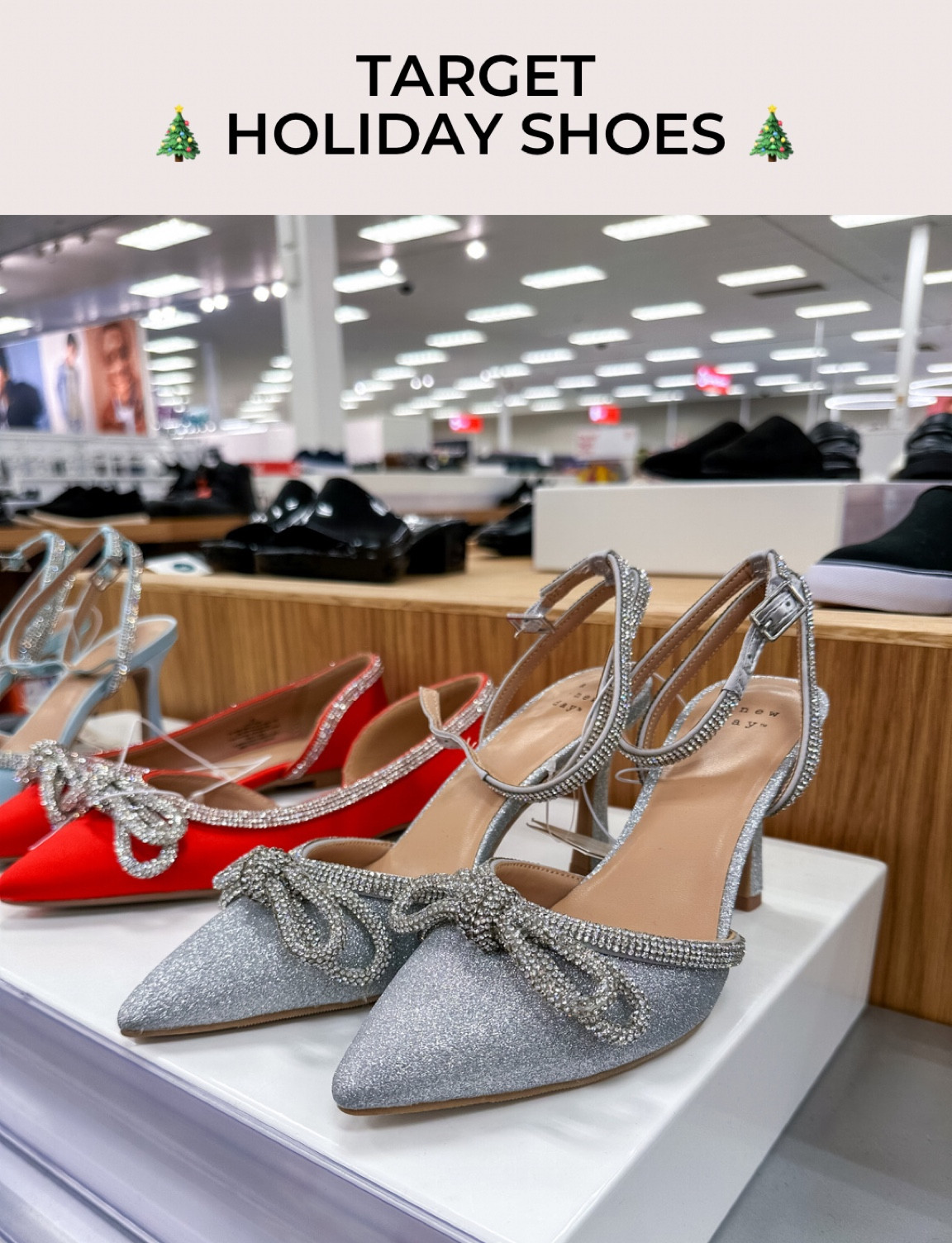 Stepping into the holidays with style, courtesy of Target's fabulous heels. #HolidayHeels #TargetFinds #ShoeGameOnPoint 🌟👠 rhinestone heels. Sparkly heels. Rhinestone shoes. Affordable rhinestone shoes  

#LTKHoliday #LTKSeasonal #LTKshoecrush