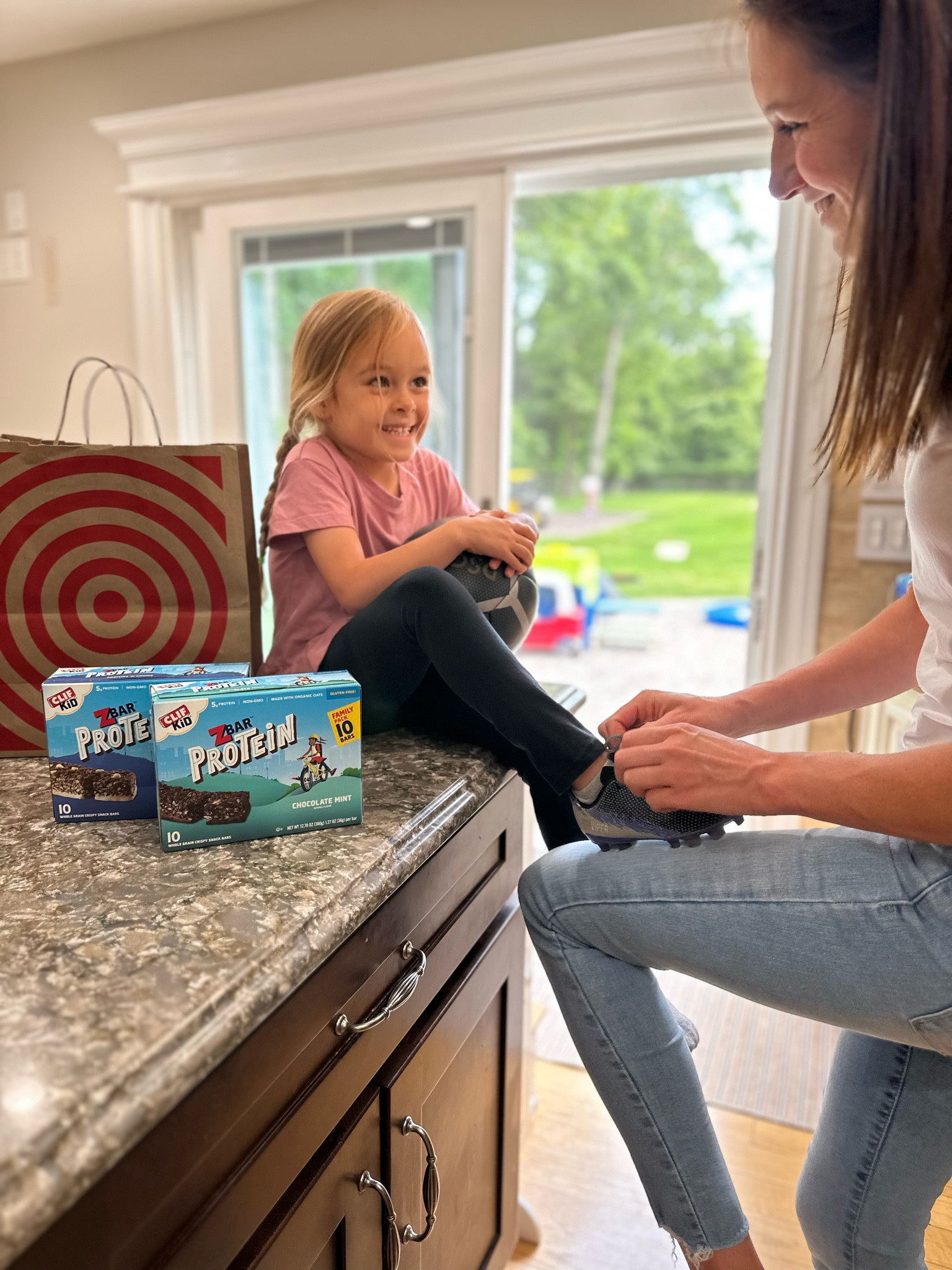 #AD #TargetPartner Never thought I'd be a soccer mom, but here I am! I love that each of the girls are finding their own things that make them smile, and for Evie, its soccer. Also I am glad that we found CLIF Kid Zbar Protein bars, the perfect on the go snack for active kids because sometimes there just isn't enough time between actives! This delicious, crispy snack bar has 5g of hunger-helping protein to keep kids going, growing, and exploring. You can pick up @Clifkid products during your next @ Target trip! #Target #CLIFKidZbar #AvailableAtTarget #CLIFKidBackToSchoolAtTarget #ltkit @shop.ltk 
