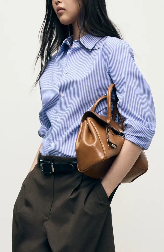 MANGO Stripe Button-Up Shirt | Nordstrom | Nordstrom