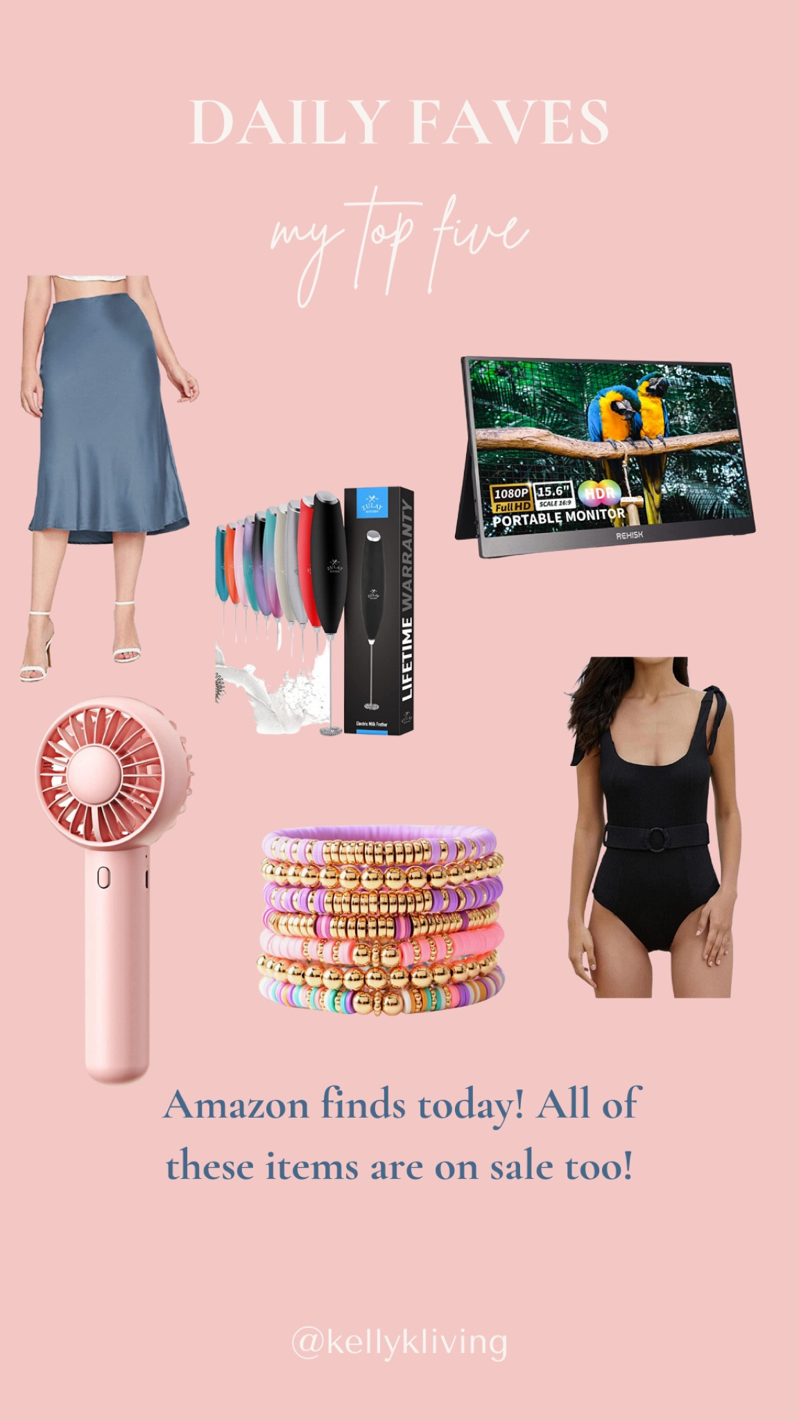 Daily sale finds! Blue midi satin skirt, pink hand held fan, skincare,, French blue, gift ideas for girls, colorful bracelets, mom bathing suit, black one piece, belted one piece, full coverage bathing suit, Amazon fashion, Amazon home, classic style, grandmillennial, Amazon sale, prime deals, milk froth, coffee tools



#LTKtravel #LTKhome #LTKunder50