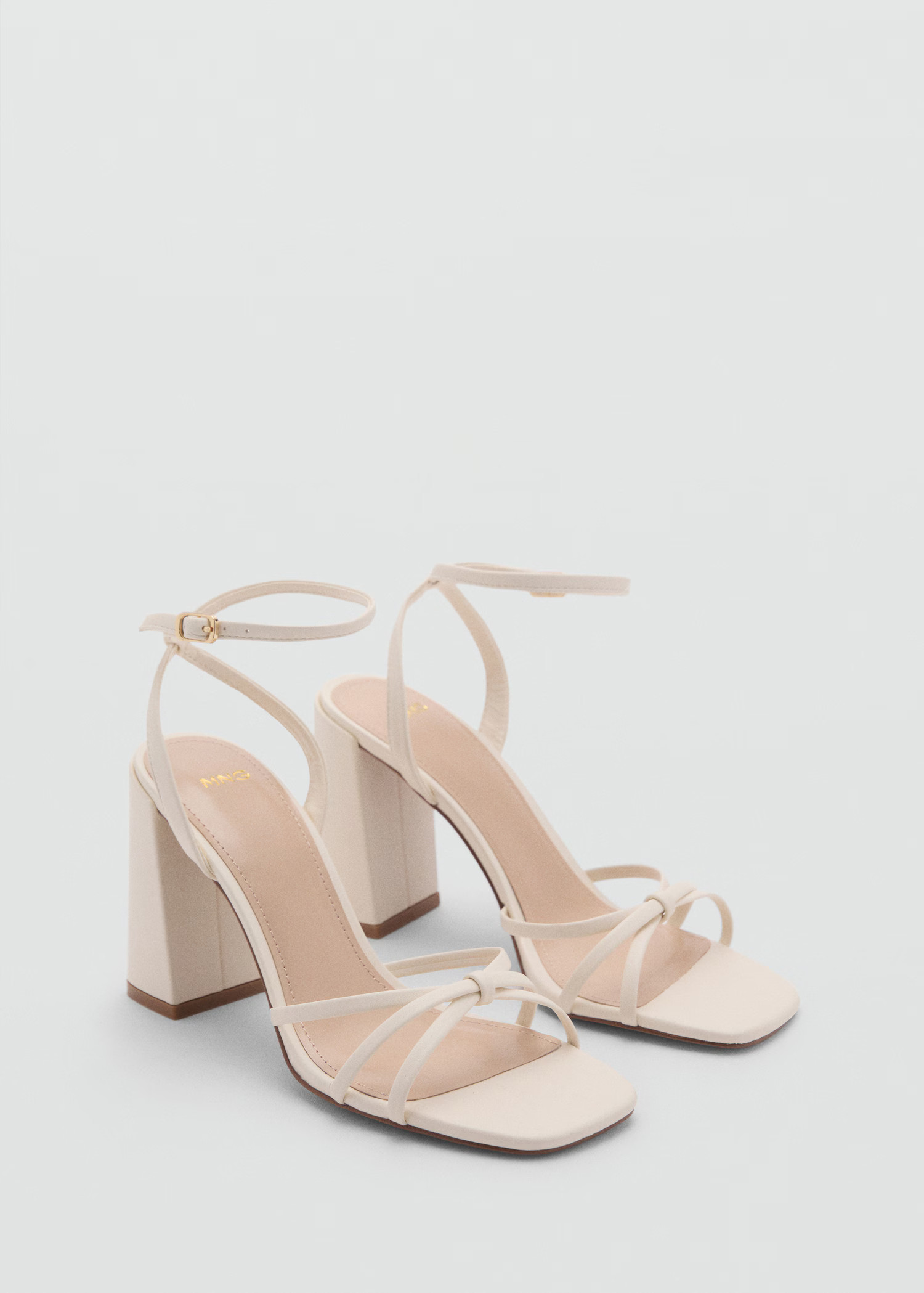 Strappy heeled sandals - Women | MANGO United Kingdom | MANGO (UK)