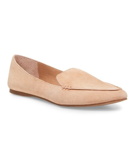 Camel Feather Suede Loafer - Women | Zulily