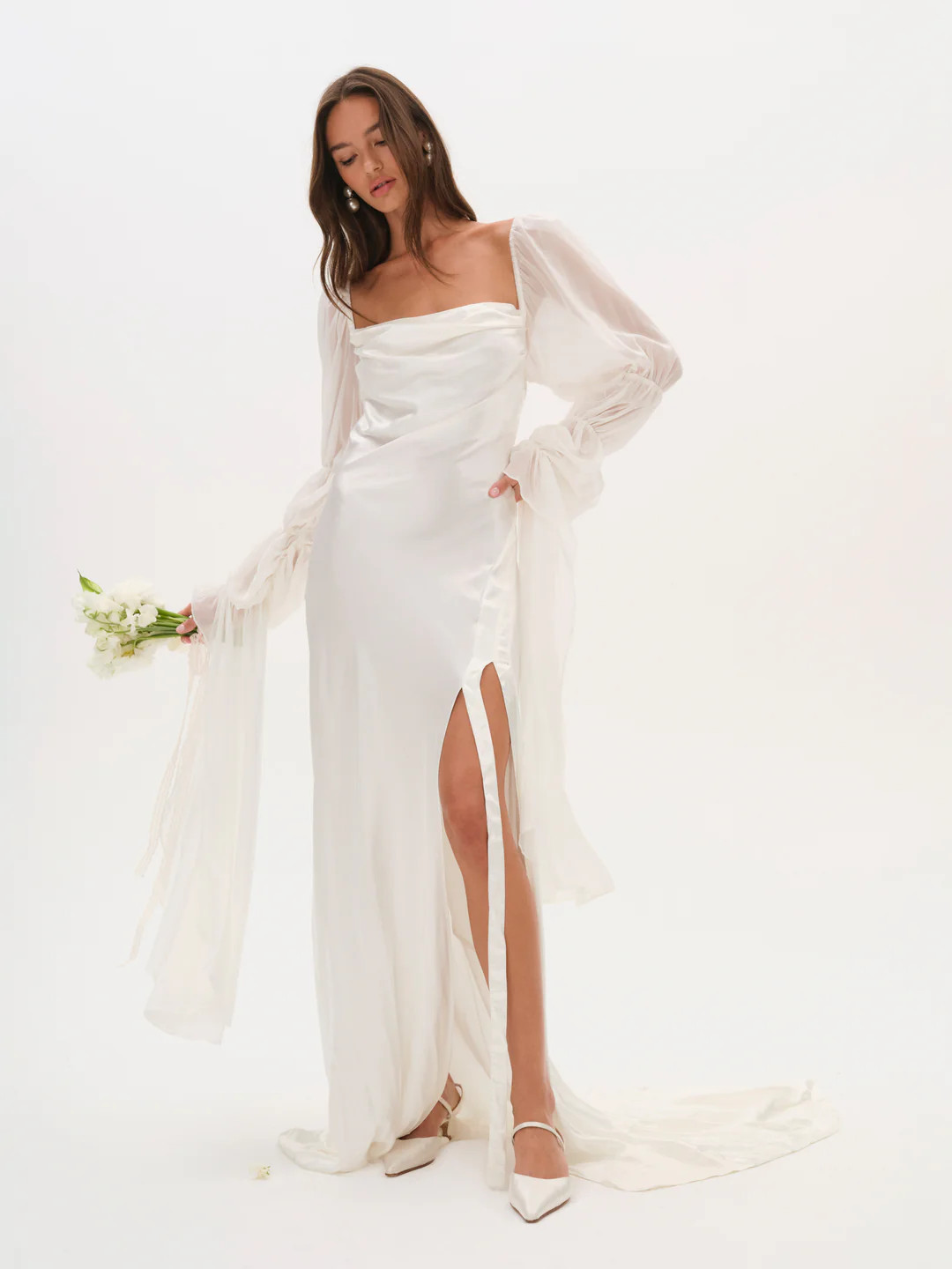 Willow Bridal Gown — White | For Love & Lemons