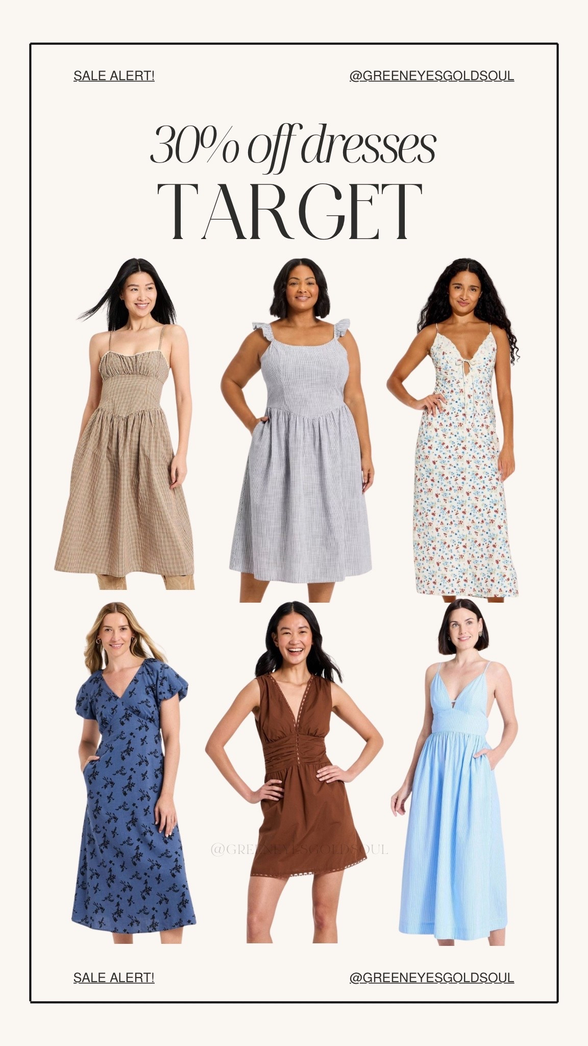 Target understood the assignment 👏🏾 The cutest spring & summer dresses are now 30% off and these styles are giving effortless, feminine, everyday chic 🤍 From casual throw-on dresses to pretty vacation-ready finds… this sale is too good to skip. Which one are you grabbing first? 🌸✨ #LTKSaleAlert

#LTKSale #TargetStyle #TargetFinds #SpringStyle #SummerStyle #AffordableFashion #DressSeason #TargetFashion #EverydayStyle #CasualChic #SpringOutfits #SummerOutfits #MidiDress #VacationStyle #LTKUnder50 #FashionFinds #TargetDeals #NeutralStyle #FeminineStyle #MomStyle

target dresses sale, affordable spring dresses, target summer fashion, casual midi dresses, feminine everyday dresses, vacation dresses women, target style finds, spring outfit ideas, affordable summer dresses, trendy target clothing, target outfit inspo, spring dresses for women, summer dresses for women, affordable fashion finds, target clothing deals, casual chic outfits, neutral style fashion, everyday mom style, cute target dresses, LTK sale finds

#LTKSeasonal #LTKMidsize #LTKSaleAlert