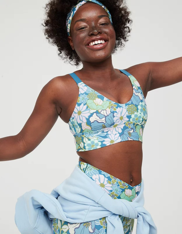 OFFLINE Real Me Ballet Back Sports Bra | American Eagle Outfitters (US & CA)
