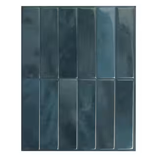 Morocco Agadir Blue 11.43 in. x 9 in. Vinyl Peel and Stick Tile (2.84 sq. ft./4-Pack) | The Home Depot