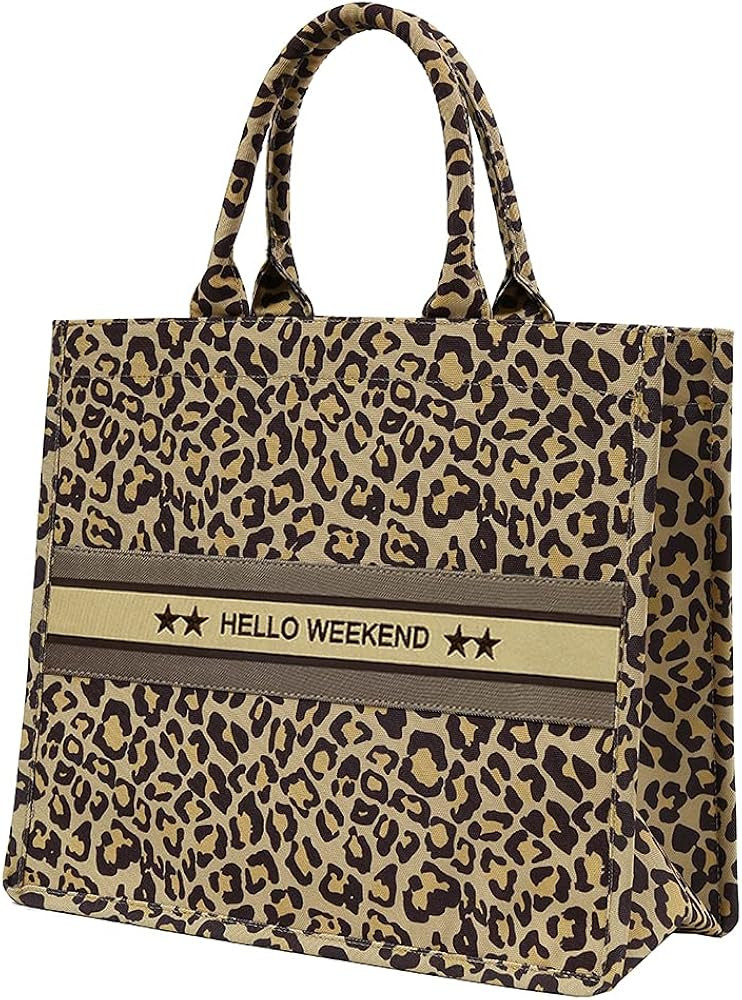 Large Tote Bag for Women, Embroidery Handbags for Women Weekender Handbags | Amazon (US)