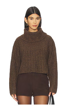 NIA Bruni Sweater in Brown from Revolve.com | Revolve Clothing (Global)