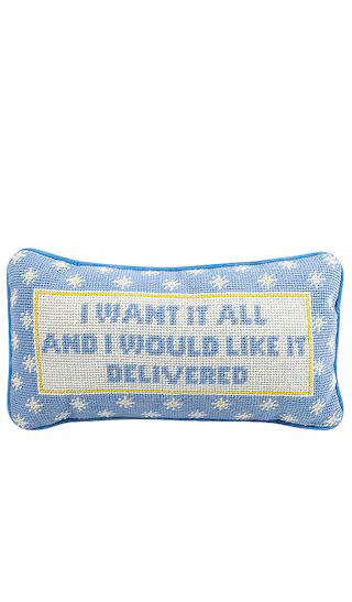 I Want It All Needlepoint Pillow | Revolve Clothing (Global)