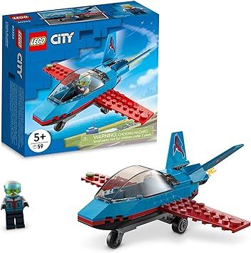 LEGO City Great Vehicles Stunt Plane 60323 Building Toy Set for Kids, Boys, and Girls Ages 5+ (59... | Amazon (US)