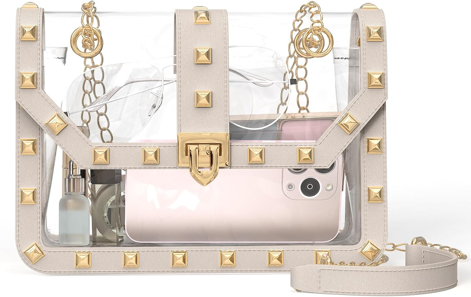 Missnine Clear Bag for Stadium Events Clear Crossbody Purse Stadium Approved Women Transparent Sh... | Amazon (US)