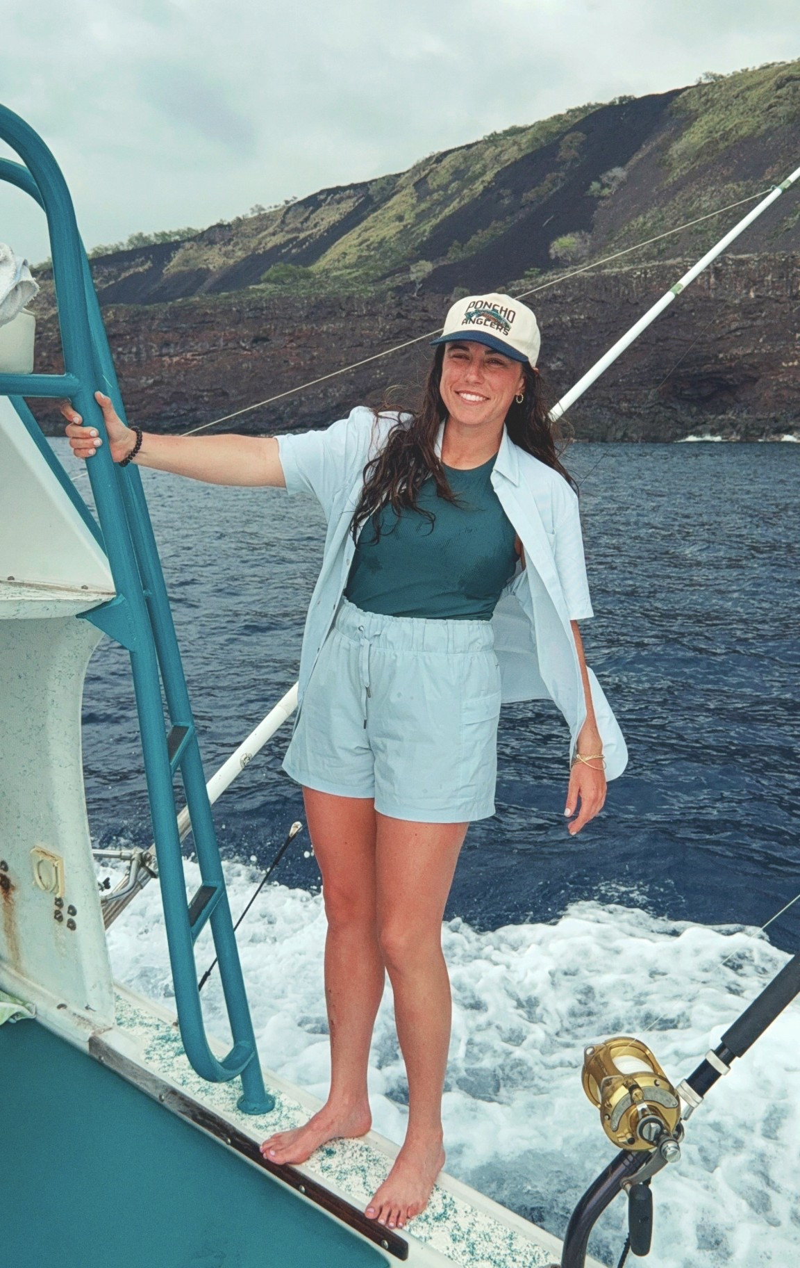 Fishing outfit for Hawaii! I wore a tank and shorts from freely, one of my favorite brands at Academy. I wore a small ultra-lite poncho shirt over it, and my poncho anglers hat! Idk what it is about this hat, but it just fits so good.🙌

#LTKTravel #LTKspring #LTKootd