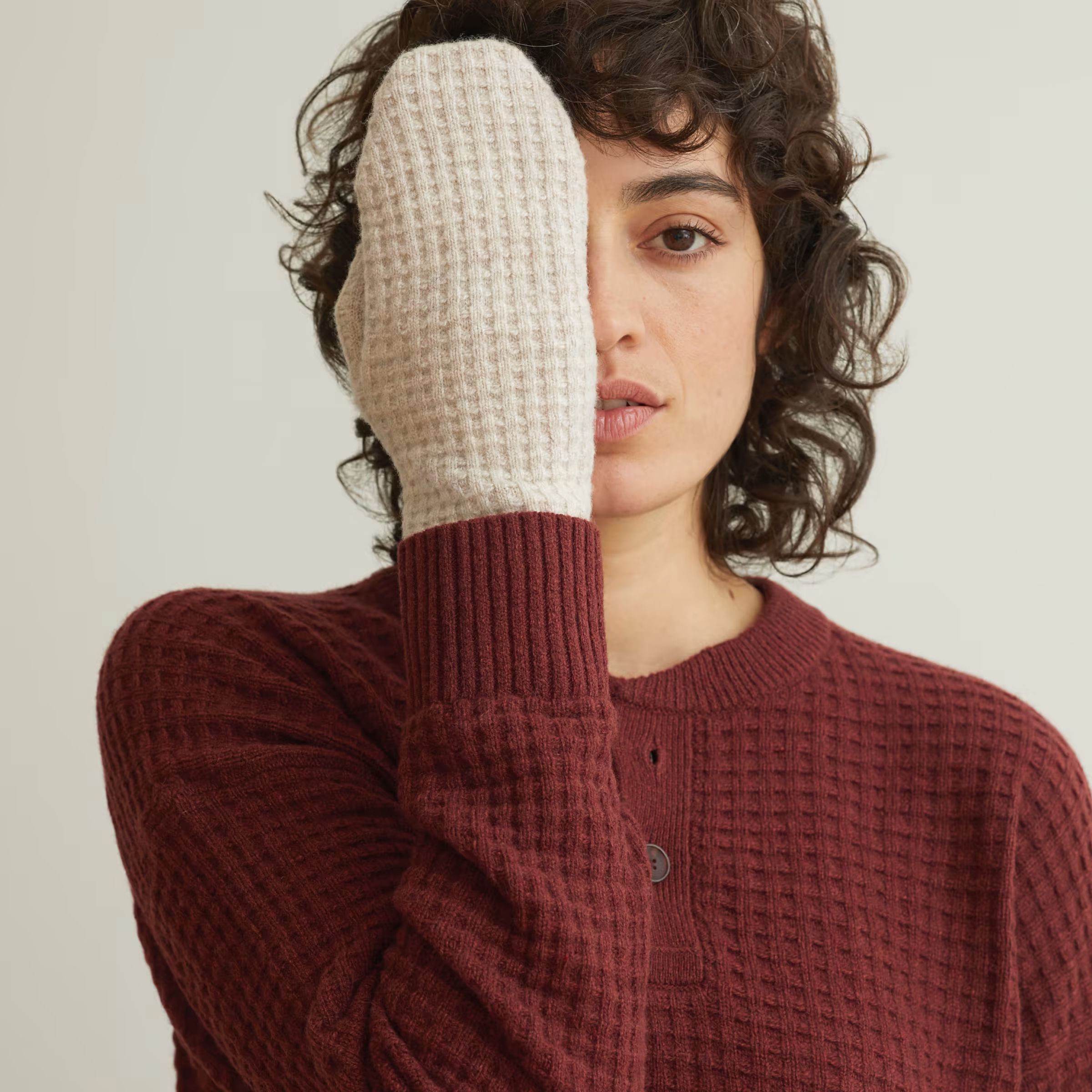 The Belgian-Waffle Wool Mitten | Everlane