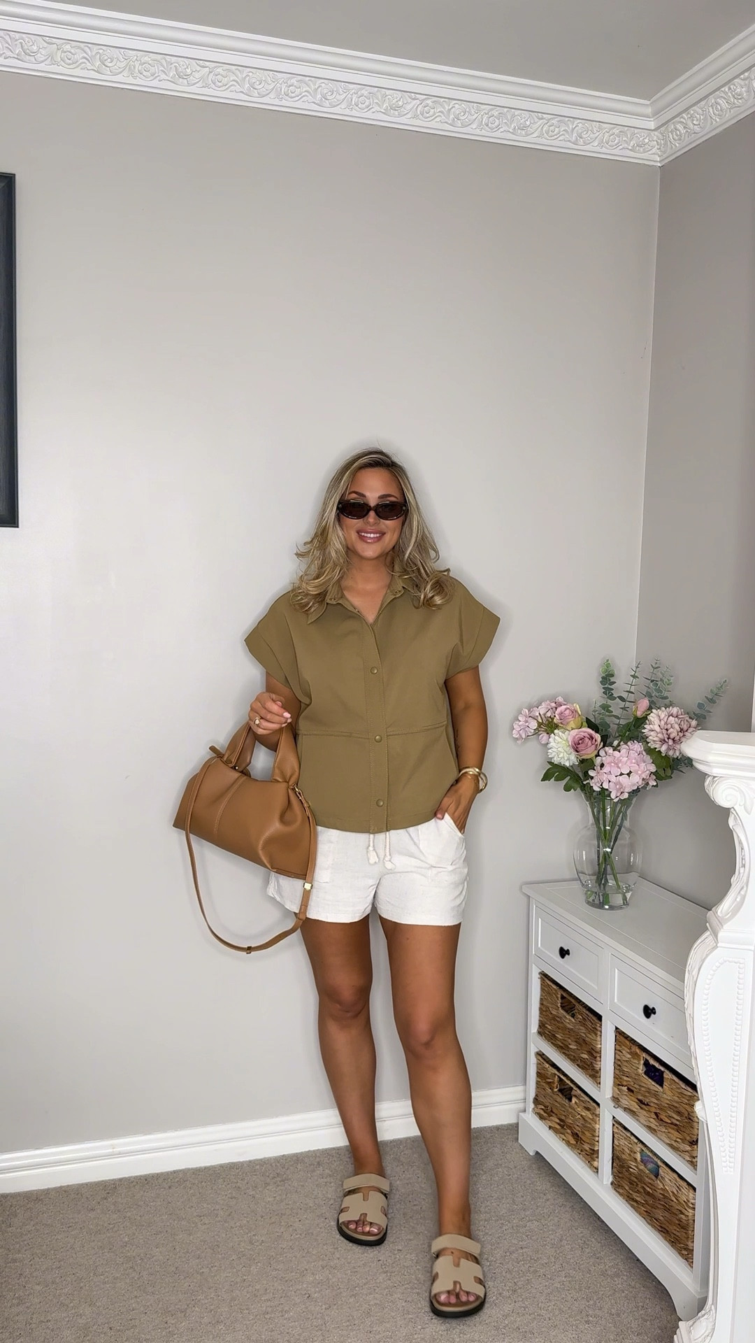 Zara, khaki, autumn outfit, summer outfit, transitional, asos, shorts, drawstringg

#LTKautumn #LTKuk #LTKsummer