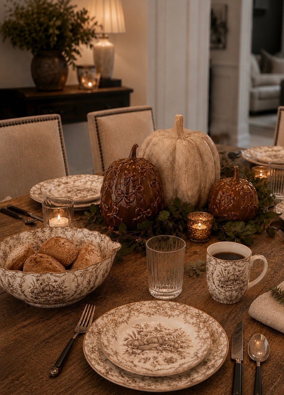 Kirkland’s Fall Table Decor That Makes Every Meal Feel Special 🍂🤎

Bring the warmth of the season to your table with these beautiful Kirkland’s fall finds. From elegant pumpkin dinnerware and cozy mugs to textured pumpkins and timeless centerpiece décor, these pieces create a welcoming tablescape that’s perfect for everyday dinners, holiday gatherings, and everything in between.

Follow @farmtotablecreations on Instagram for more cozy home finds and trending decor.

#LTKHome #Kirklands #KirklandsHome #FallTable #FallTablescape #ThanksgivingDecor #PumpkinDecor #CozyHome #DiningRoomDecor #TableDecor #FallHosting #SeasonalDecor #NeutralDecor #HomeStyling #FallInspiration

#LTKSaleAlert #LTKHome