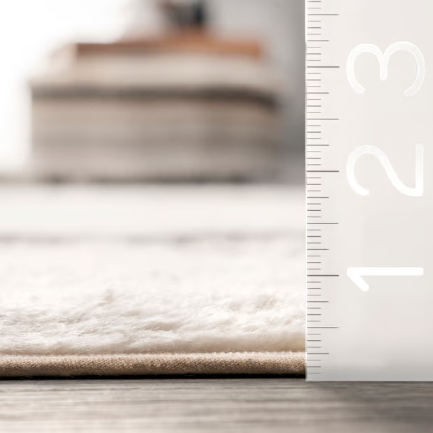 Ivory Moonglade Washable Striped Area Rug | Rugs USA