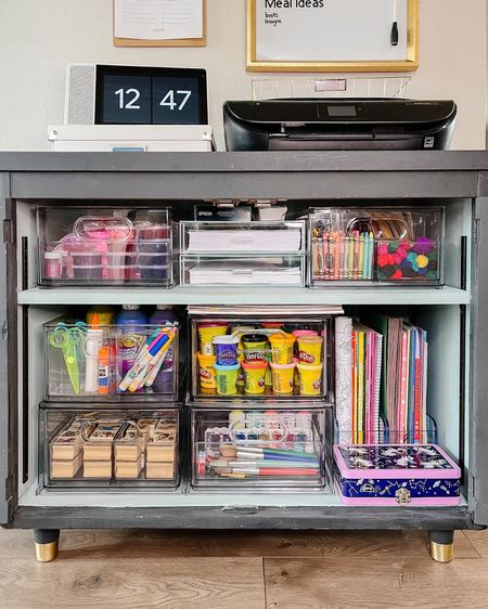 Craft organizers, craft cabinet, the home edit by IDesign, The Container Store

#LTKhome
