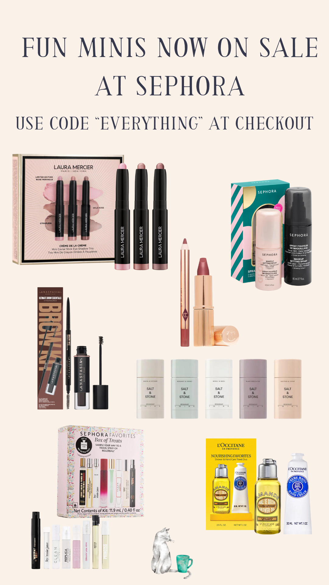 Holiday beauty shopping, made easy 💚 Top Sephora sale picks under $50! Use code EVERYTHING at checkout for tiered savings based on your Sephora account. I rounded up mini gift sets, skincare favorites, and cozy little luxuries that would make such cute stocking stuffers — or self-care treats! 

 #LTKGiftGuide #LTKFindsUnder50 #LTKBeauty