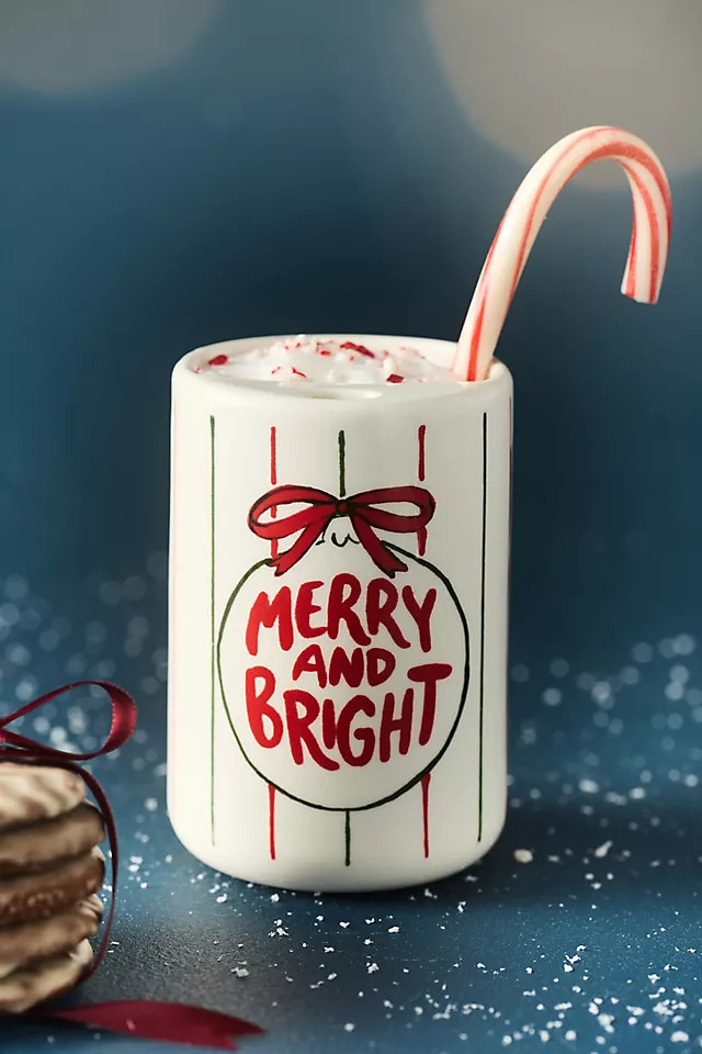 Pipe Dream Pottery Stoneware Holiday Demi Sipper | Anthropologie (US)