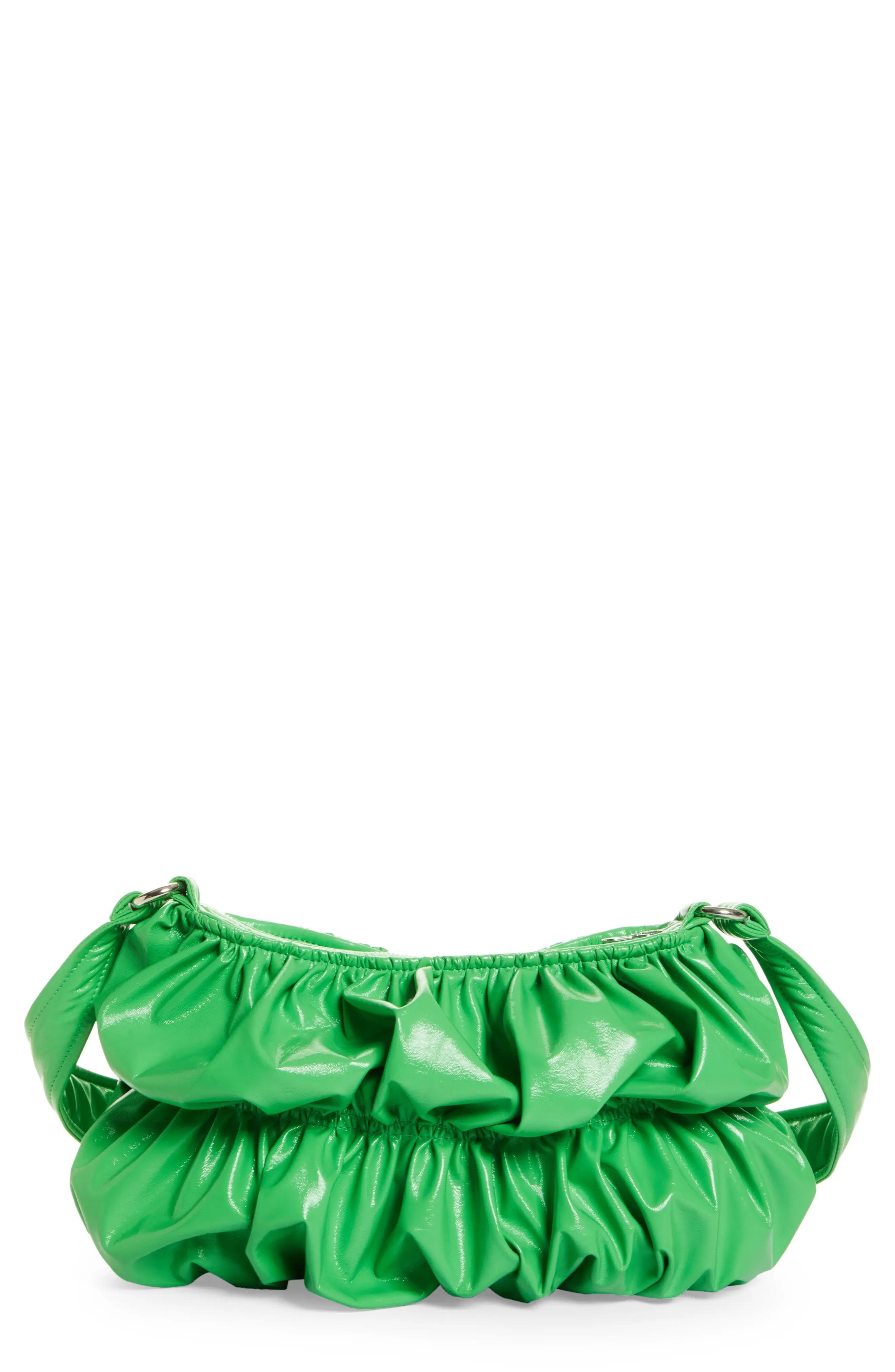 Molly Goddard Emiko Gathered Crossbody Bag in Green at Nordstrom | Nordstrom