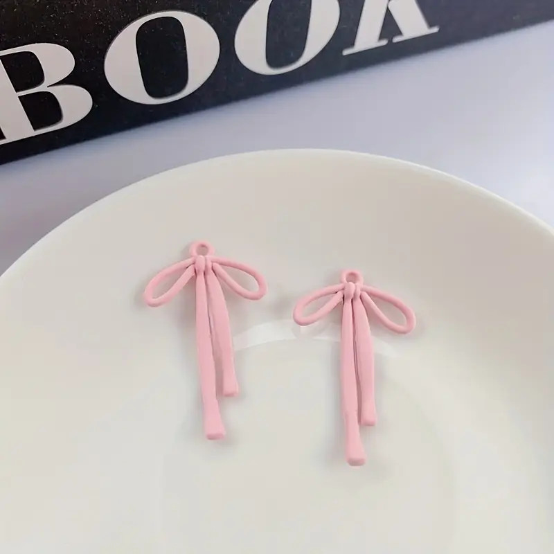 Handmade Bow Shape Alloy Pendants Macaron Color Pendants Diy - Temu | Temu Affiliate Program