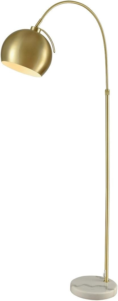 Diamond Lighting D3363 Floor lamp, Gold Metal, White Marble | Amazon (US)